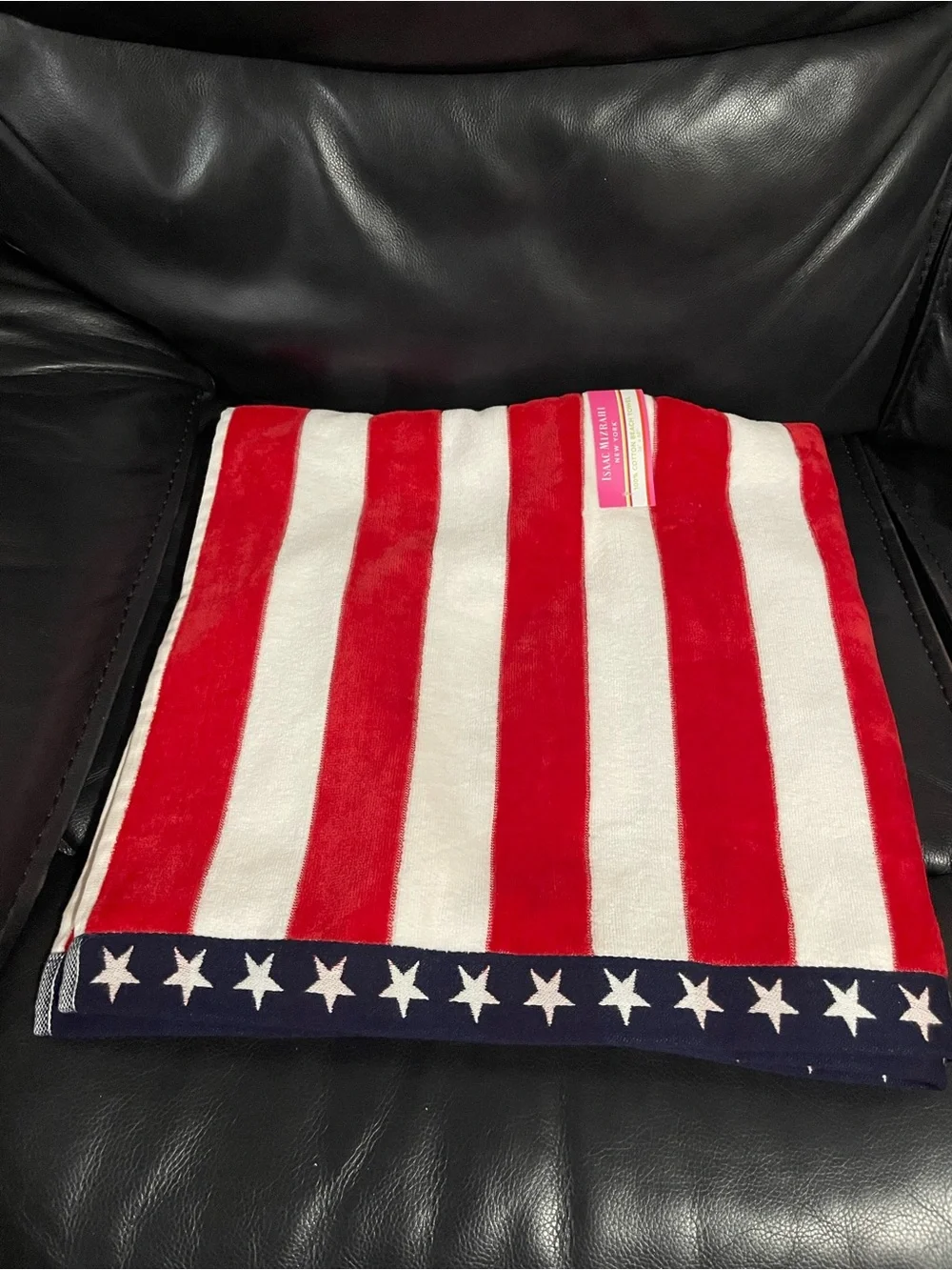Patriotic Isaac Mizrahi Beach Towel - Patriotic Beach Towel